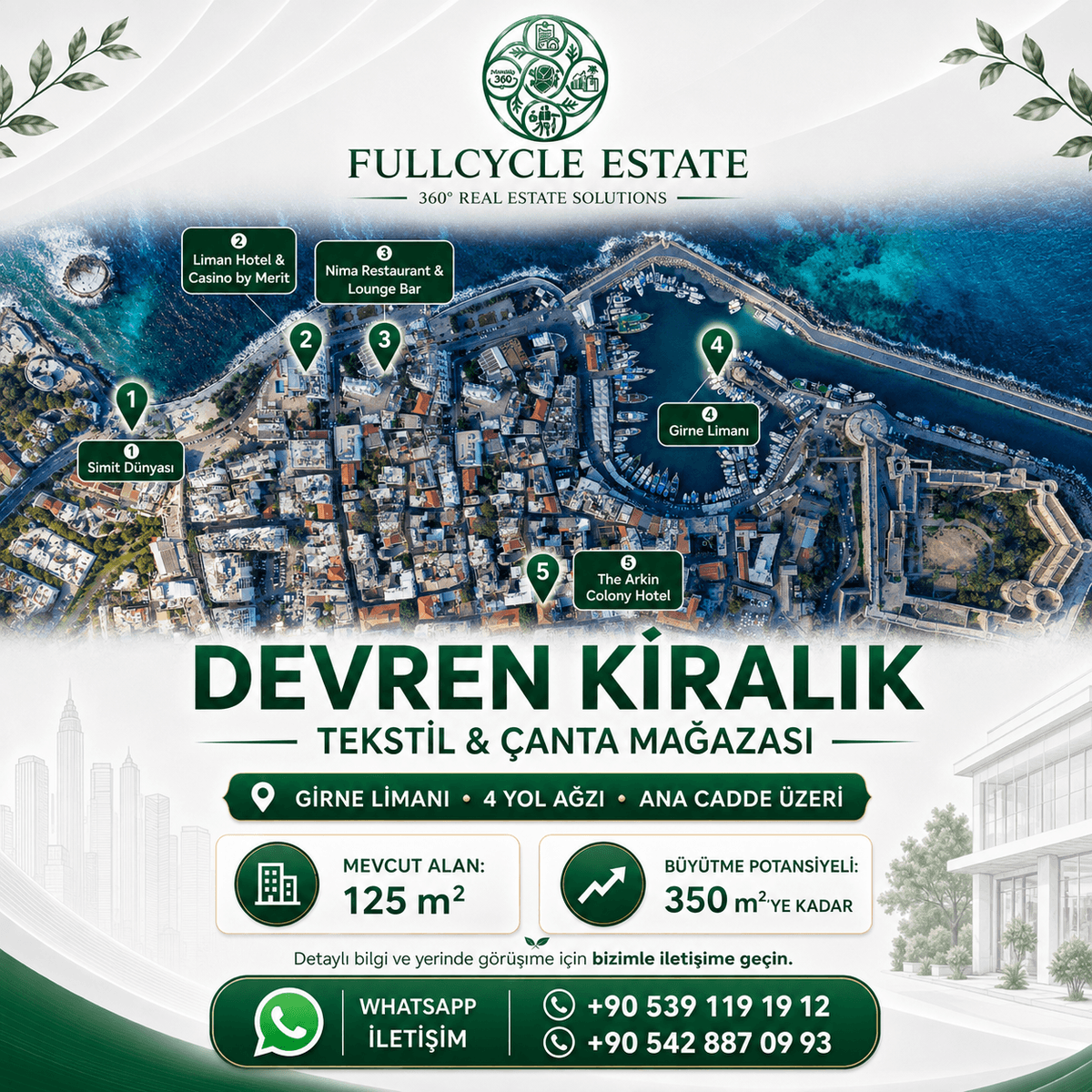 Girne Limanı’nda Devren Kiralık Tekstil & Çanta Mağazası — Fotoğraf 1/1