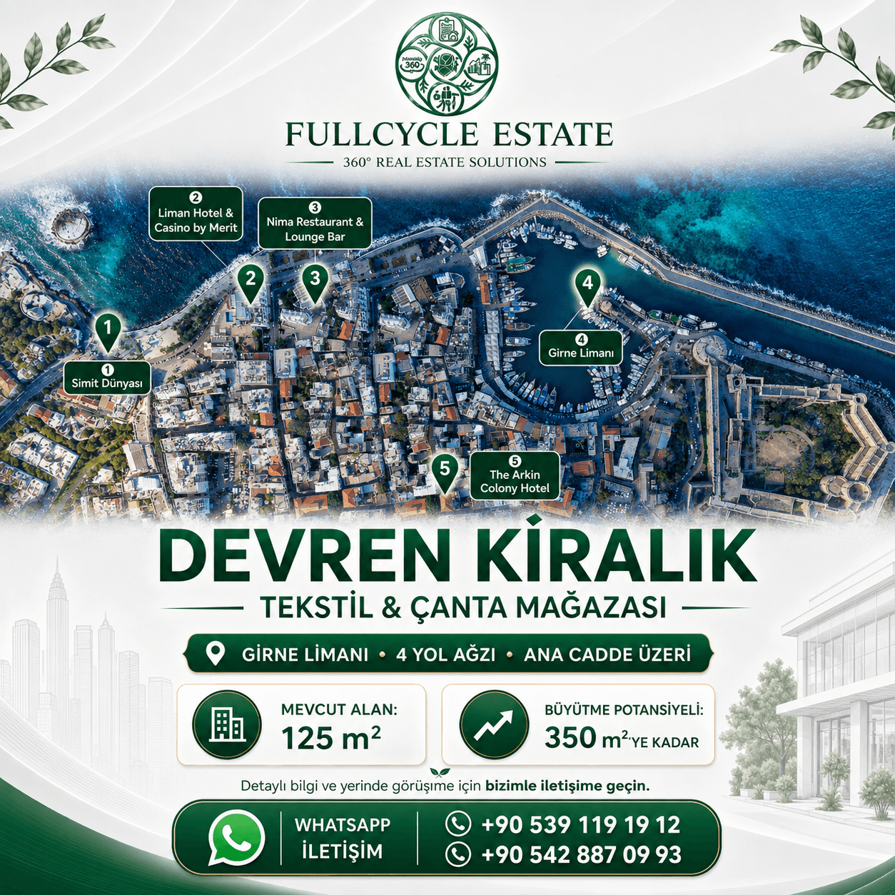 Girne Limanı’nda Devren Kiralık Tekstil & Çanta Mağazası — fotoğraf 1/1